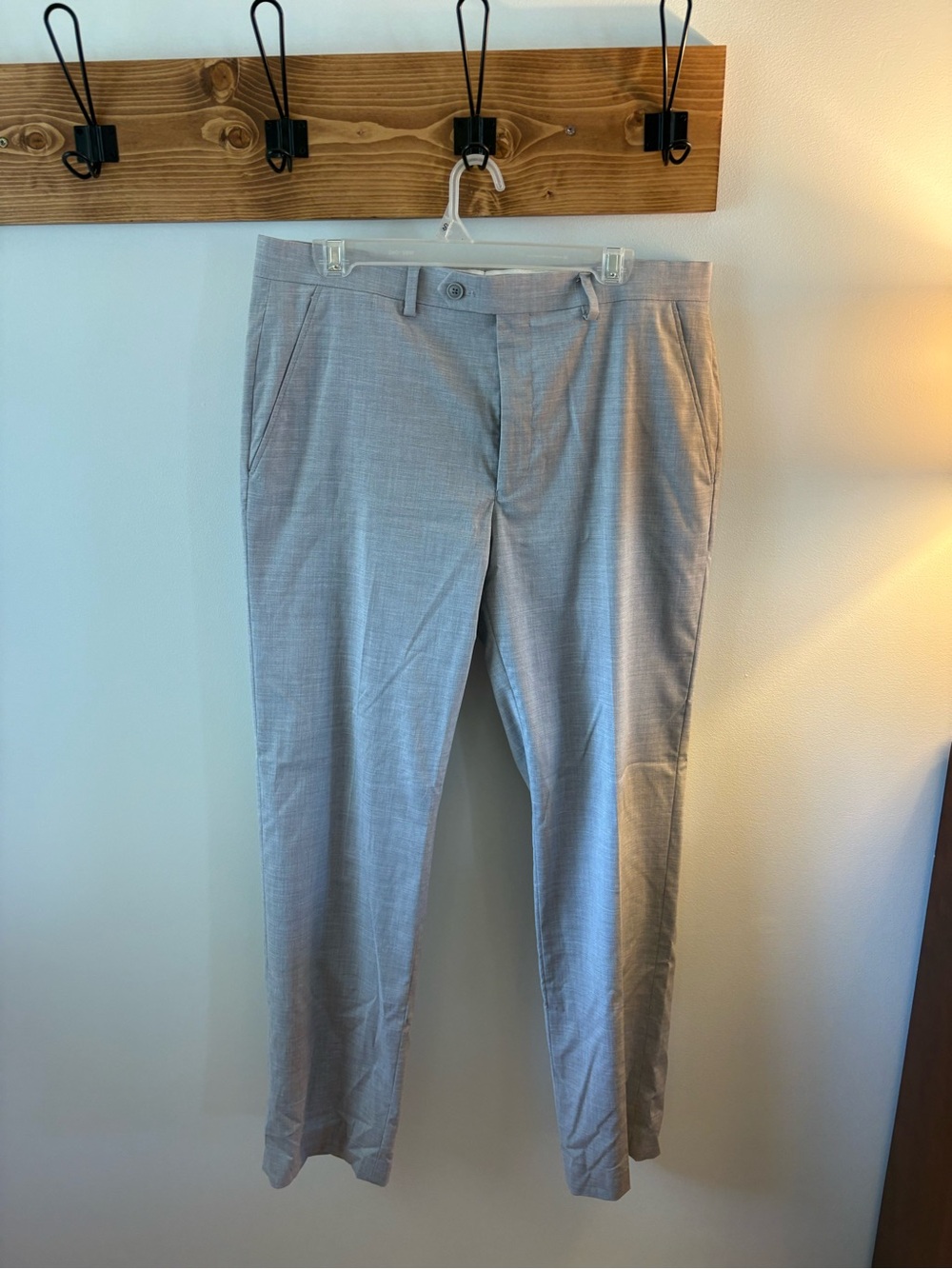 Alfani Light Gray Slim Dress Pants